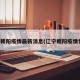 辽宁朝阳疫情最新消息(辽宁朝阳疫情情况)