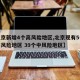 【北京新增4个高风险地区,北京现有5个疫情高风险地区 39个中风险地区】