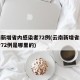 云南新增省内感染者72例(云南新增省内感染者72例是哪里的)